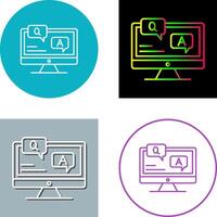 Faq Icon Design vector