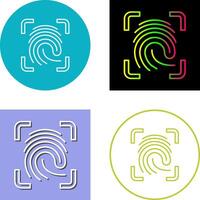 Finger Print Icon Design vector