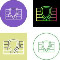 Firewall Icon Design vector