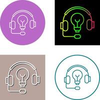 diseño de icono de auriculares vector