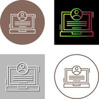 CV Icon Design vector