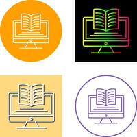 Digital Learning Icon Design vector