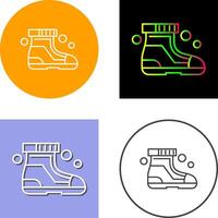 Ski Boots Icon Design vector