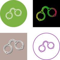 Handcuffs Icon Design vector