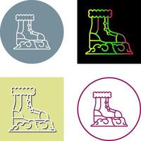 Snow Boots Icon Design vector