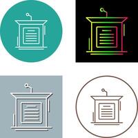 Podium Icon Design vector