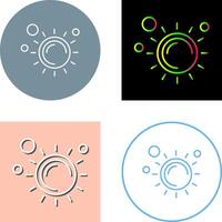 diseño de icono de sol vector