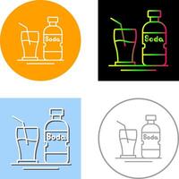 soda icono diseño vector