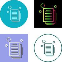Document Icon Design vector