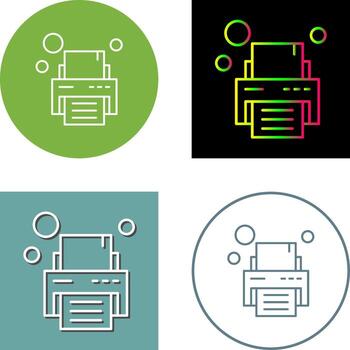 Printer Icon Design vector