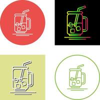 Iced Tea Icon Design vector