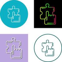 Quick Selection Icon Design vector