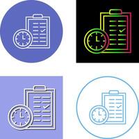 Time Planing Icon Design vector