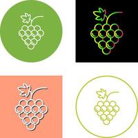 Grapes Icon Design vector