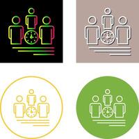 Team Management Icon Design vector