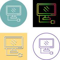 Monitor Icon Design vector