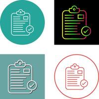 Secure Notepad Icon Design vector