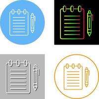 Notepad Icon Design vector