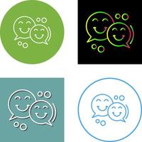 Chatting Icon Design vector