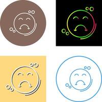 Upset Icon Design vector