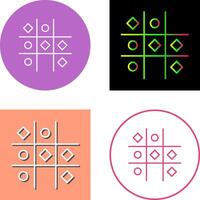 Tic Tac Toe Icon Design vector