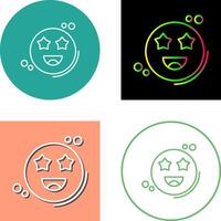 Starstruck Icon Design vector