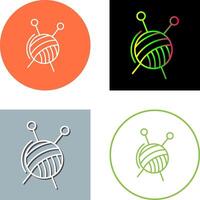 Knitting Icon Design vector
