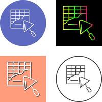 Plastering Icon Design vector