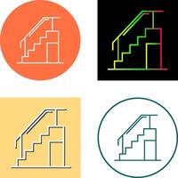 diseño de icono de escaleras vector