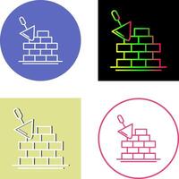 Brickwall Icon Design vector