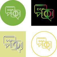 Chat Box Icon Design vector