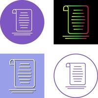 Document Icon Design vector