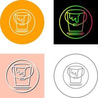 Paint Bucket Icon Design vector