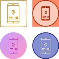 Unique Mobile Applications Icon Design vector
