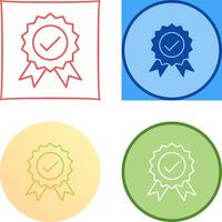 Unique Quality Control Icon Design vector