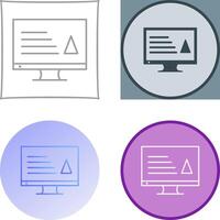 Unique Content Production Icon Design vector