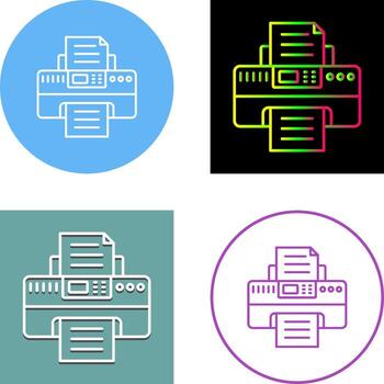 Printer Icon Design vector