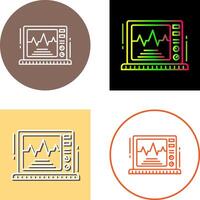 Ekg Monitor Icon Design vector