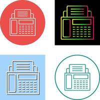 Fax Machine Icon Design vector