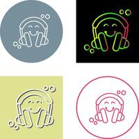 diseño de icono de auriculares vector