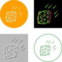 Asteroid Icon Design vector