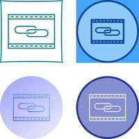 Unique Link Optimization Icon Design vector