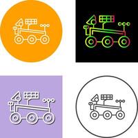 Mars Rover Icon Design vector