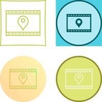 Unique Location Web Advertising Icon Design vector