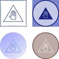 Unique Warning Icon Design vector