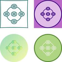 Unique Strategy Connsultation Icon Design vector