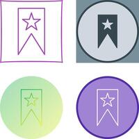 Unique Bookmarking Services Icon Design vector