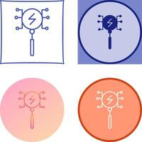 Unique Intelligent Search Icon Design vector
