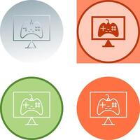 Unique Online Games Icon Design vector