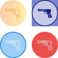 Unique Pistol Icon Design vector